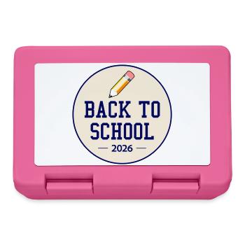 Zurück zur Schule 2026 | Schülerlehrerin - Brotdose - Pink - Vorne
