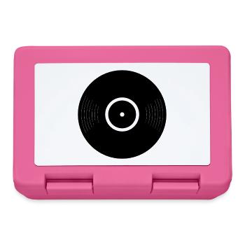 Disque vinyle - Boîte à goûter - rose - Devant