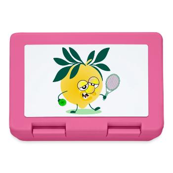 Kinder Tennis Zitrone - Brotdose - Pink - Vorne