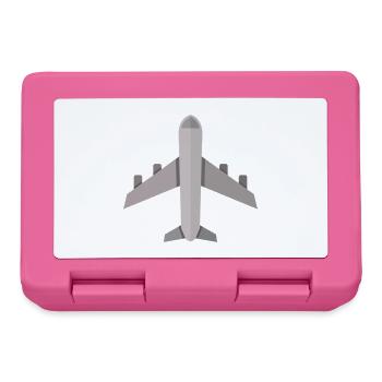 Flugzeug - Brotdose - Pink - Vorne