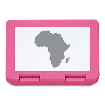 Karte von Afrika - Brotdose - Pink - Vorne