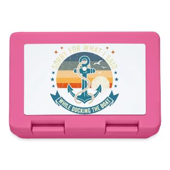 Funny Boat Docking Humor: Vintage Anchor Apology T - Brotdose - Pink - Vorne