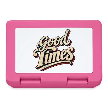 Good Times Retro Script - Brotdose - Pink - Vorne