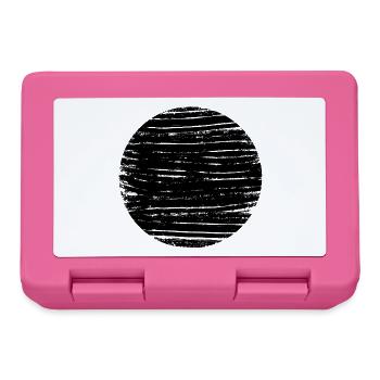 Schwarz graffiti Hintergrund  - Brotdose - Pink - Vorne