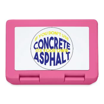 Beton Betonfertiger Betonmischer - Brotdose - Pink - Vorne