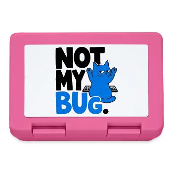 Computerchat NICHT MEIN BUG. - Brotdose - Pink - Vorne