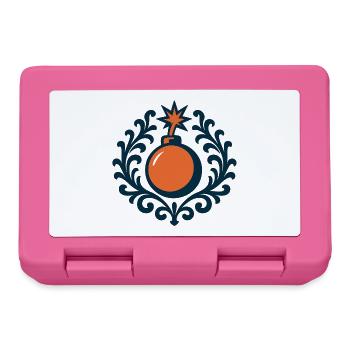 Kreisrahmen Monogramm Icon. Monogramm & Initialen. - Brotdose - Pink - Vorne