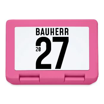Bauherr 2027 - Brotdose - Pink - Vorne