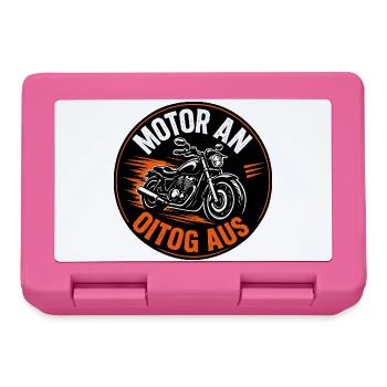 Motor an - Oitog aus, Motor an - Alltag aus - Brotdose - Pink - Vorne
