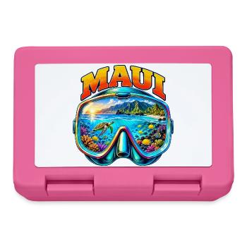 Maui Hawaii Taucher Schnorcheln Urlaub - Brotdose - Pink - Vorne
