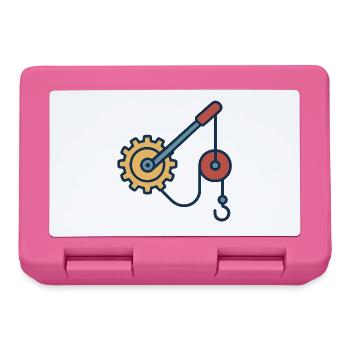 Mechanik als technische Illustration. - Brotdose - Pink - Vorne
