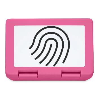 Fingerabdruck-Authentifizierungszeilen-Symbol - Brotdose - Pink - Vorne