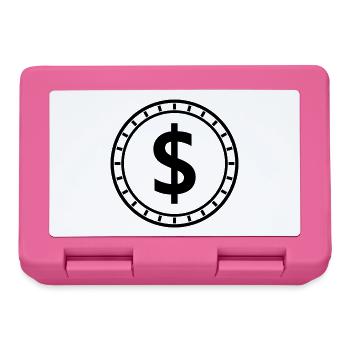 Dollarmünze - Brotdose - Pink - Vorne