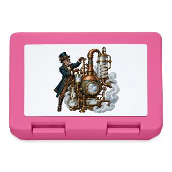 Steampunk-Dampfmeister-Mechanik - Brotdose - Pink - Vorne