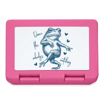 Dance like nobody's watching - Tanzender Frosch - Brotdose - Pink - Vorne