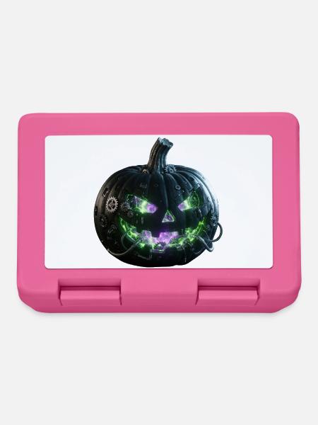 Steampunk-Neon-Kürbis der Zahnräder - Brotdose - Pink