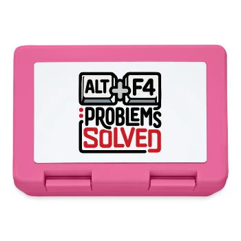 ALT+F4: Probleme gelöst – Geek & Tech Humor - Brotdose - Pink - Vorne
