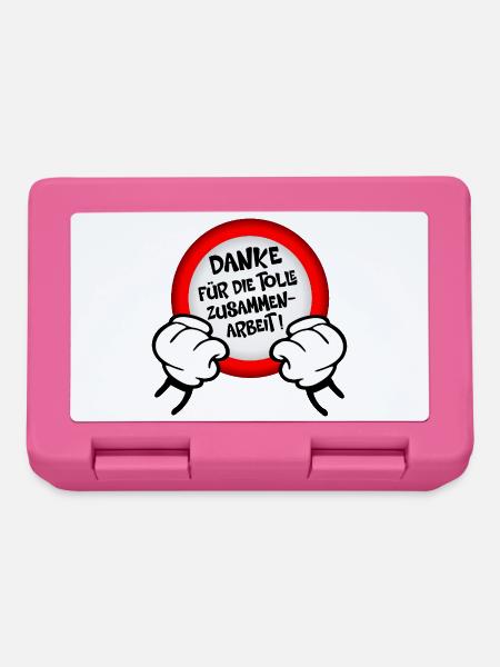 Abschied Kollegen Danke - Brotdose - Pink