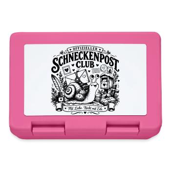 Offizieller Schneckenpost Club – Mit Liebe, nicht  - Brotdose - Pink - Vorne