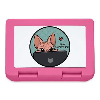 Beste Supervisor Katze - Sphynx Cat  - Brotdose - Pink - Vorne
