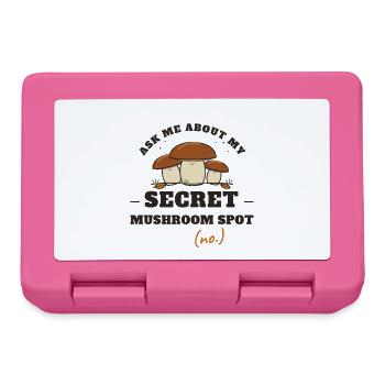 Frag mich nach meinem geheimen Pilzplatz - Brotdose - Pink - Vorne
