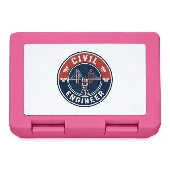 Vintage Civil Engineer Hängebrücken-Transit - Brotdose - Pink - Vorne