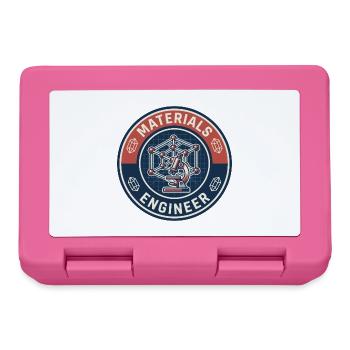 Vintage Materials Engineer Kristallgitter-Abzeichen - Brotdose - Pink - Vorne