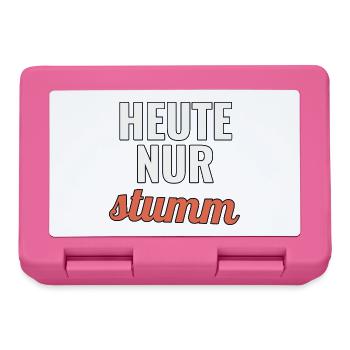 Homeoffice Geschenk für volle Meetingtage - Brotdose - Pink - Vorne
