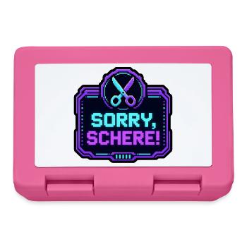 Sorry Schere Retro Arcade Game Over Pixel Shirt - Brotdose - Pink - Vorne