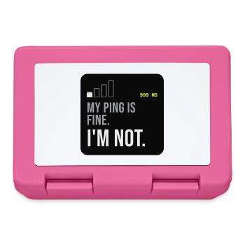 Ping Not Fine Tech-Meme - Brotdose - Pink - Vorne