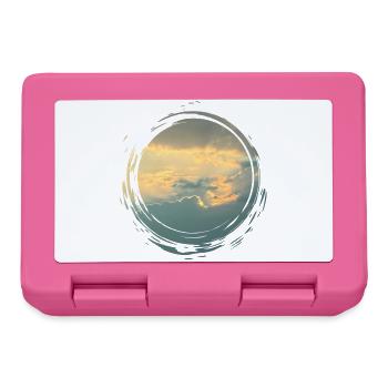 Sunlit Sky Circle Pinseldruck - Brotdose - Pink - Vorne