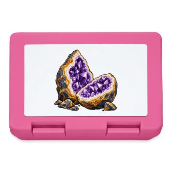 Geteilte Geodenlandschaft - Brotdose - Pink - Vorne