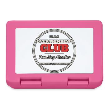Overthinking Club – Gegründet um 3 Uhr nachts - Brotdose - Pink - Vorne