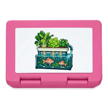 Fische unter einem lebendigen Garten - Brotdose - Pink - Vorne