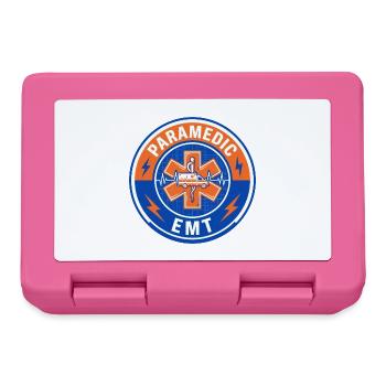Vintage Paramedic EMT Star Of Life Ambulanzdeckel - Brotdose - Pink - Vorne