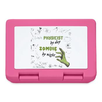 Physicist by day Zombie by night - Physik Formeln - Brotdose - Pink - Vorne