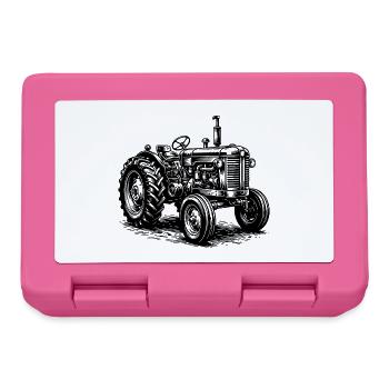 Traktor / Traktor / Traktor - Brotdose - Pink - Vorne