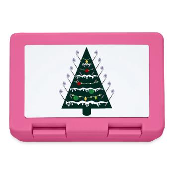 Weihnachtsbaum, Golfen Golfschläger - Brotdose - Pink - Vorne