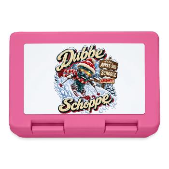 Dubbe Schoppe Abfahrt – Après-Ski Pfalz - Brotdose - Pink - Vorne