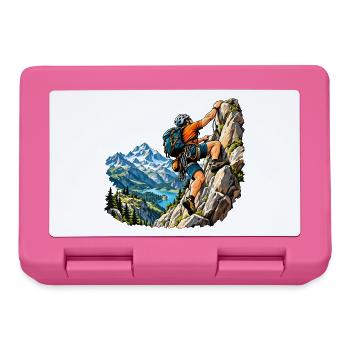 Kletter Abenteuer für Bergsteiger - Brotdose - Pink - Vorne