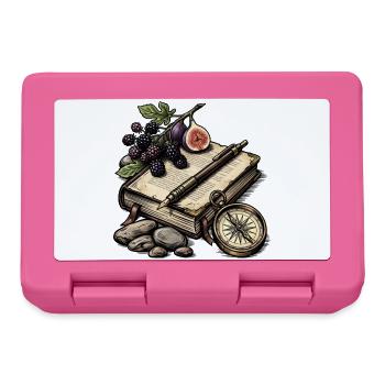 Botanisches Reisebuch - Brotdose - Pink - Vorne