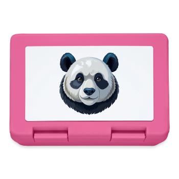 Pandakopf - Brotdose - Pink - Vorne