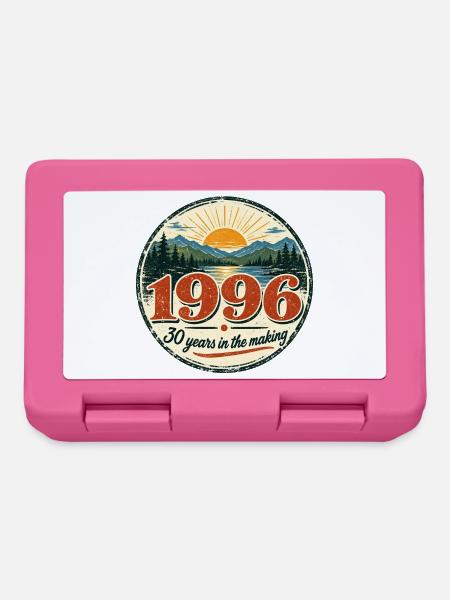 1996 Jubiläum oder Geburtstag: 30 Jahre, 1996 Jahr - Brotdose - Pink