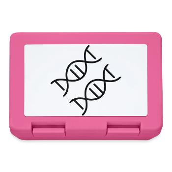 DNA-Doppelhelix-Linie-Symbol - Brotdose - Pink - Vorne