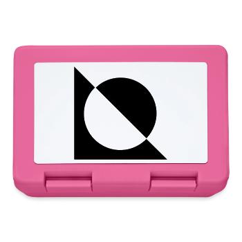 Black and white - Lunchbox - pink - Front