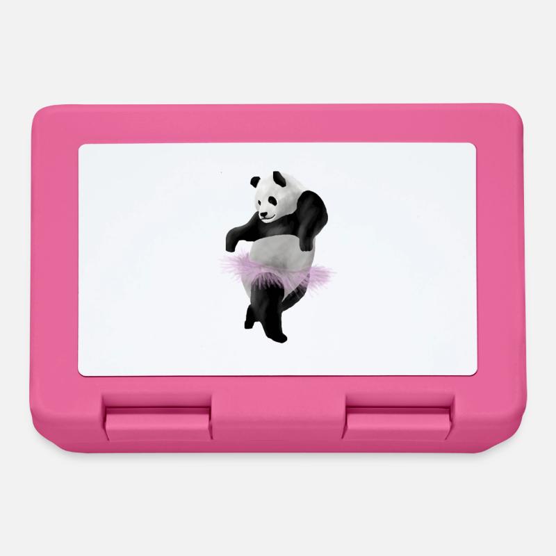 Panda danse - Boîte à goûter - rose