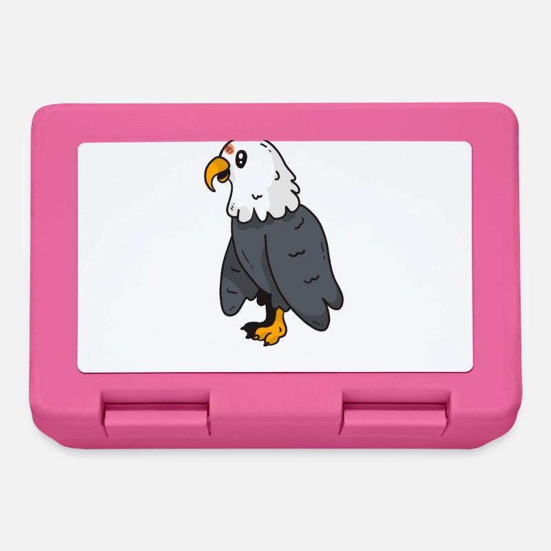 adler greifvogel süß bild - Brotdose - Pink