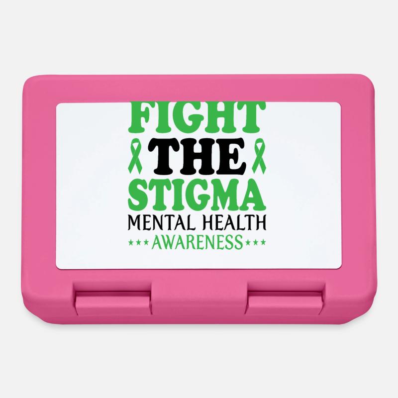 Bekämpfen Sie das Stigma Mental Health Awareness Mental - Brotdose - Pink