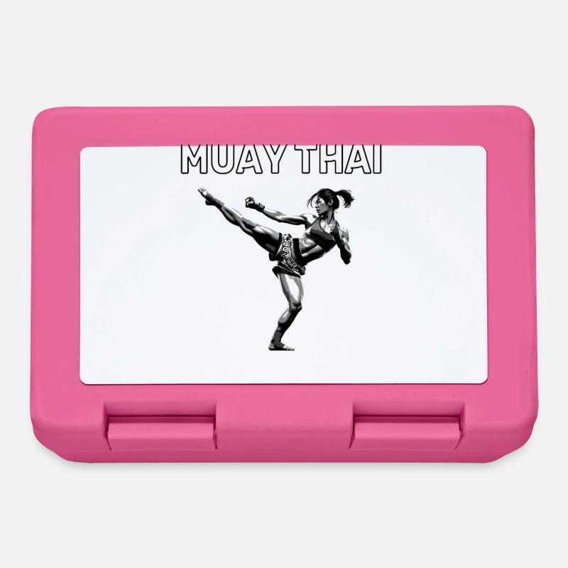 Muay Thai Mädchen - Brotdose - Pink