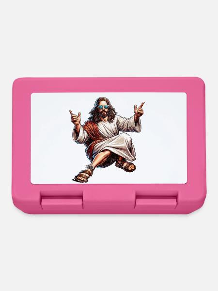 Tanzen Jesus Break Dancing Jesus Lustig Jesus t - Brotdose - Pink